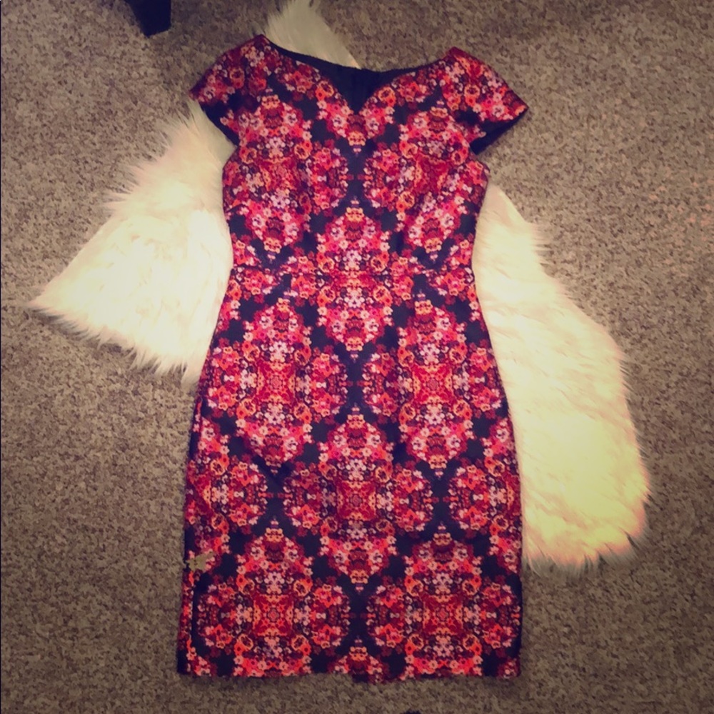 J.Crew jacquard knee length dress